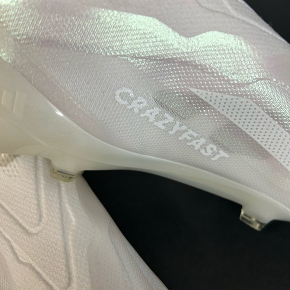adidas X Crazyfast.1 Laceless FG Low White Soccer Shoes GY7381 Men’s Size 12 main image 3